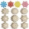 36PCS-Wooden Christmas Snowflake Ornaments to Paint Christmas Decoration